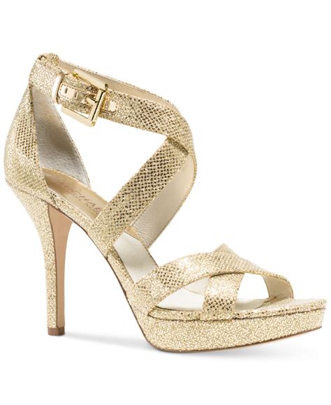 michael kors glitter sandals|Michael Kors metallic sneakers.